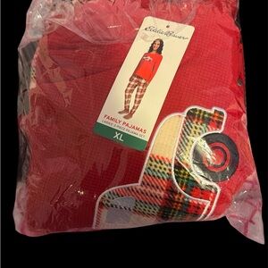 Eddie Bauer Red Plaid Family Pajamas XL